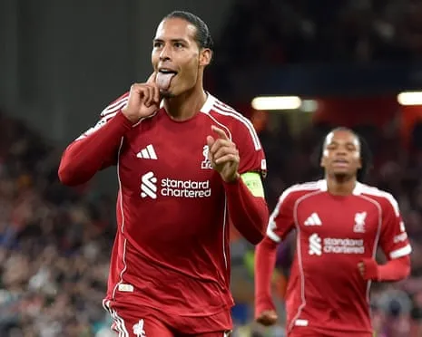 Van Dijk nods last-gasp decisive goal against Spanish giants